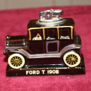Vintage Lighter AMICO Ford T 1908 Ceramic Car 1964 Japan